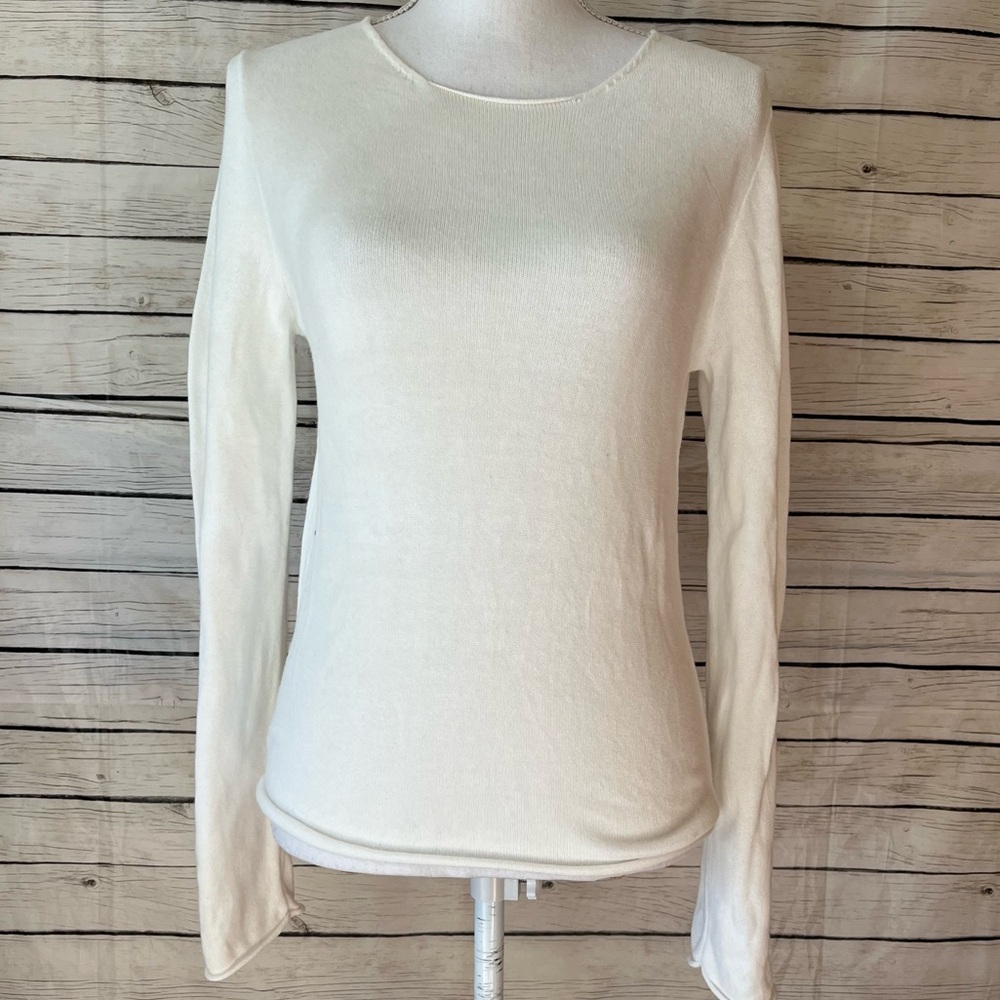 Brandy Melville Cream Long Knit Sweater